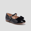 Babies vernies avec noeuds noir fille