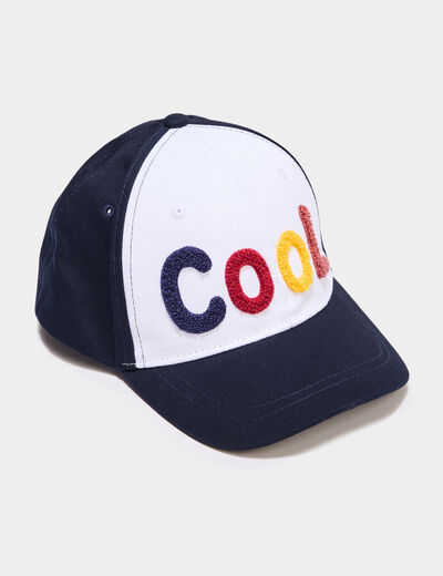 Casquette brodée coton multicolore garçon