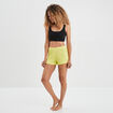 Bas de pyjama short vert fluo femme