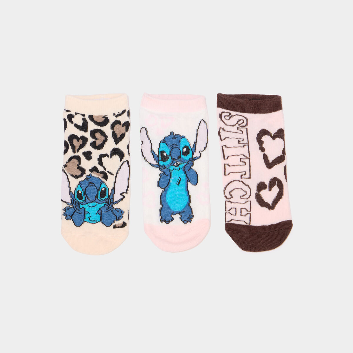 Lot 3 paires chaussettes invisibles multicolore fille