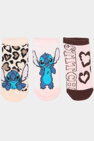 Lot 3 paires chaussettes invisibles multicolore fille