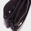 Sac en bandoulière zippé noir femme