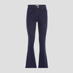 Jeans flare taille haute denim brut femme