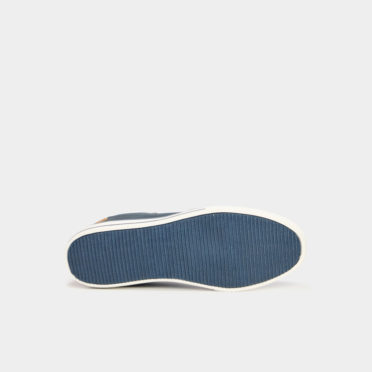 Tennis basses à lacets bleu homme