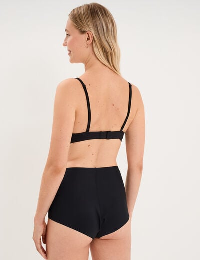 Soutien-gorge triangle bretelles fines noir femme