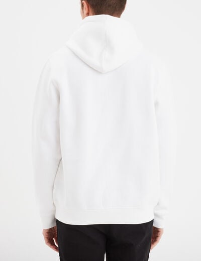 Sweat capuche hoodie Tokyo Ghoul Kaneki blanc homme