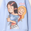 Sweat hoodie Les Sisters bleu fille