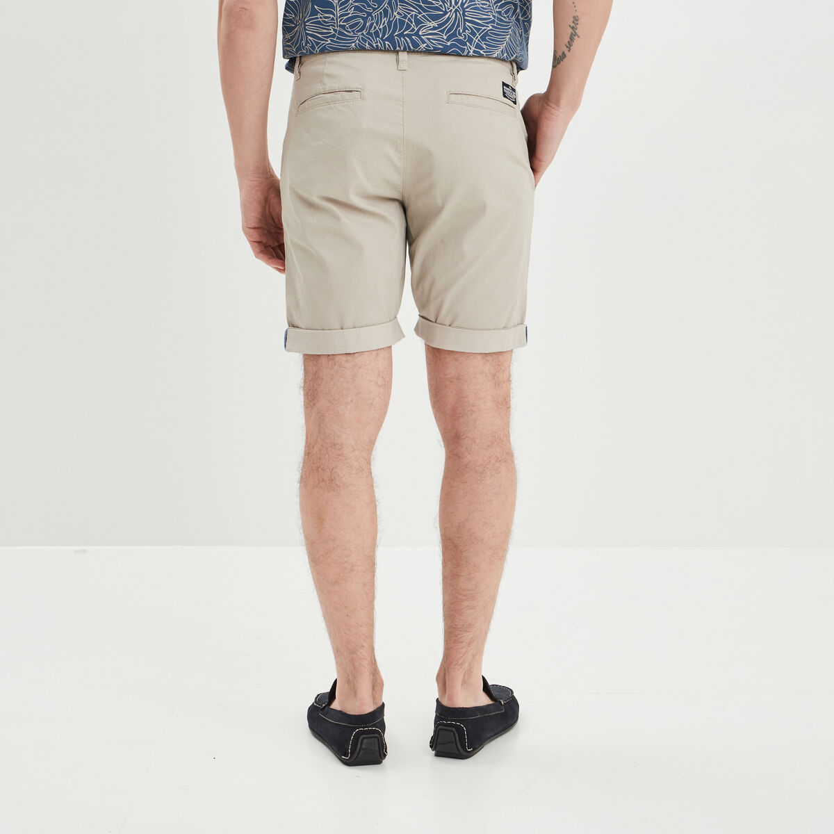 Bermuda chino droit Creeks beige homme