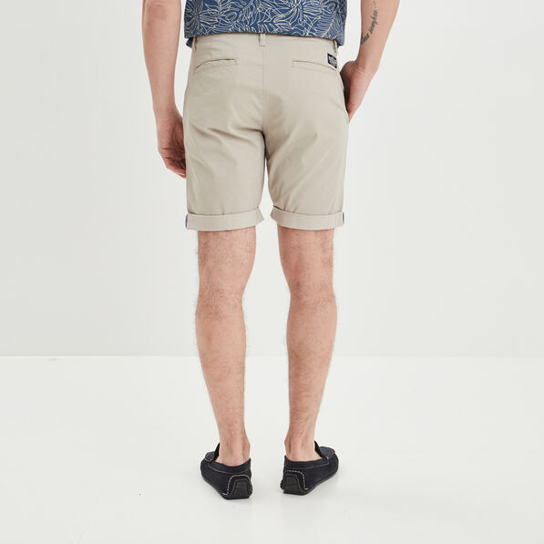 Bermuda chino droit Creeks beige homme
