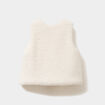 Gilet effet polaire sans manches ivoire b&eacute;b&eacute; fille