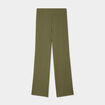 Pantalon effet gaufré taille élastiquée vert kaki femme