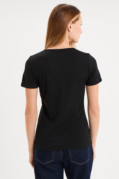 T-shirt thermique Damart x Trappeur noir femme