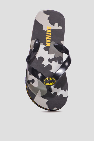 Tongs Batman noir garçon