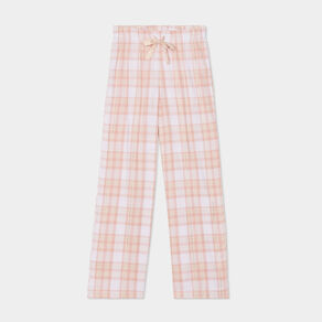 pantalon de pyjama en coton ajusable ecru femme Pantalon de pyjama en coton ajusable ecru femme