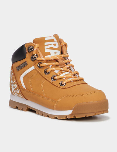 Bottines à lacets Trappeur Babino jaune garçon