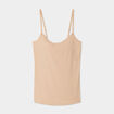 Débardeur soutien-gorge intégré beige femme