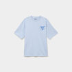 T-shirt coton &eacute;pais manches courtes bleu clair homme