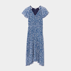 robe midi droite bleu canard femme Robe midi droite bleu canard femme