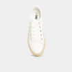 Tennis basses en toile blanc femme