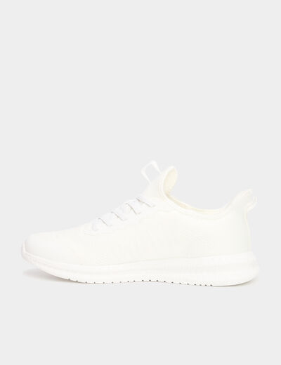 Baskets running blanc femme