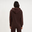 Sweat hoodie 1 poche &agrave; capuche marron fonc&eacute; femme