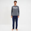 Ensemble pyjama 2 pi&egrave;ces gris clair homme