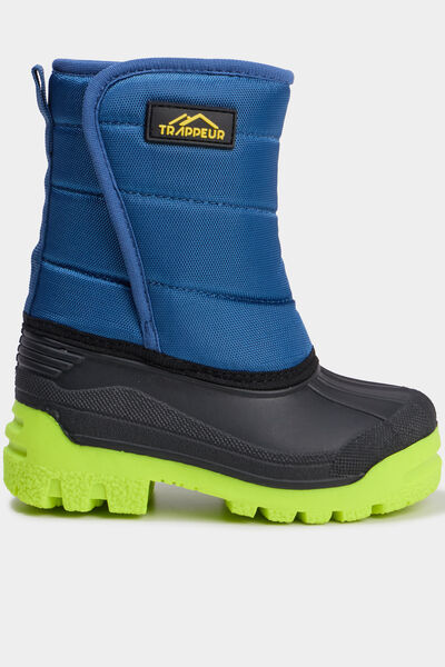 Bottes de neige fourr&eacute;es bleu marine b&eacute;b&eacute; gar&ccedil;on