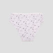 Lot de 5 culottes coton détail noeud rose fille