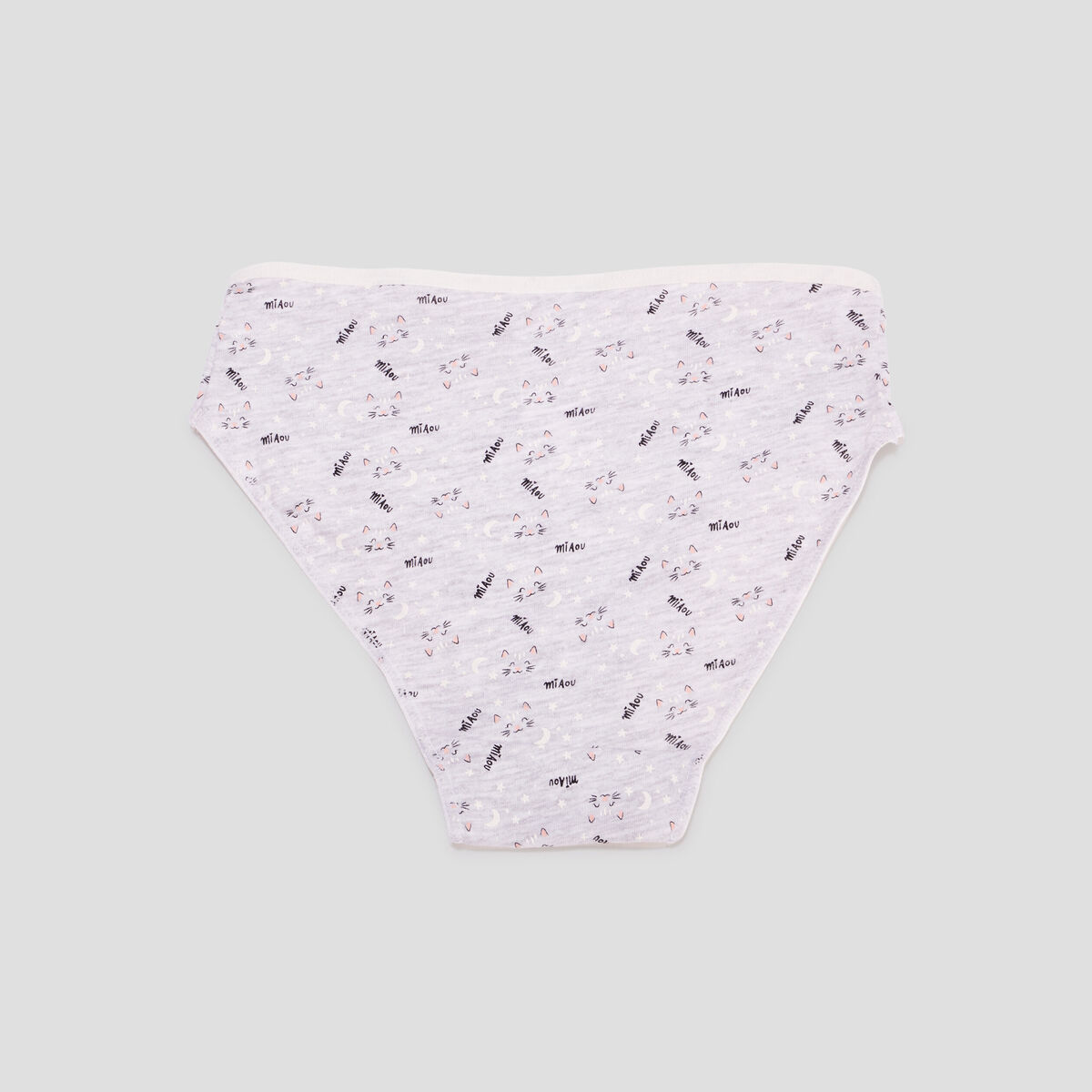 Lot de 5 culottes coton détail noeud rose fille
