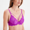 Soutien-gorge emboîtant dentelle violet femme