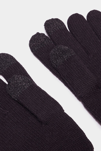 Gants tactiles noir femme