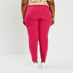 Pantalon tailleur carotte rose framboise femme grande taille