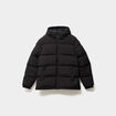 Doudoune d&eacute;perlante zipp&eacute;e &agrave; capuche noir homme