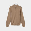 Pull camionneur manches longues taupe homme