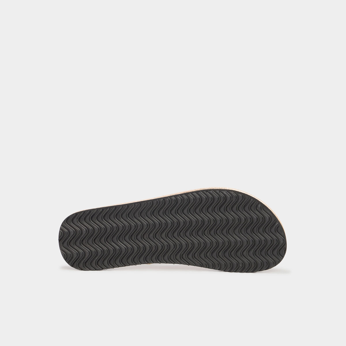 Tongs avec coquillages jaune or femme