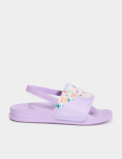 Mules de plage Reine des neiges mauve fille
