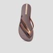 Tongs double bride Ipanema marron femme