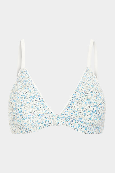 Soutien-gorge triangle blanc femme