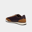 Baskets basses &agrave; lacets marron femme