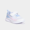 Baskets running &agrave; scratchs blanc fille