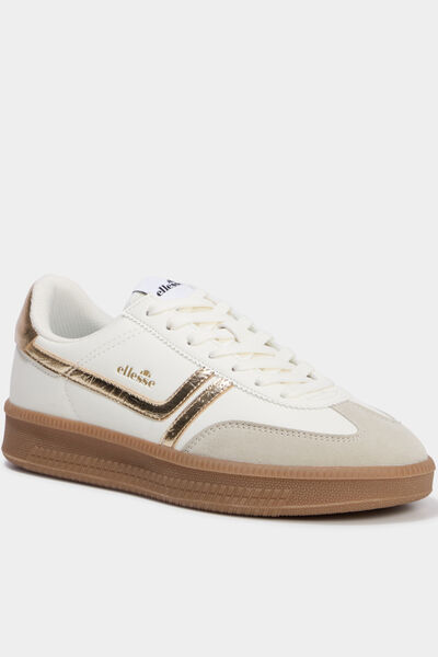 Baskets &agrave; lacets Josh Ellesse jaune or femme