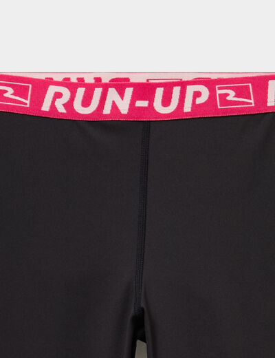 Legging stretch taille &eacute;lastiqu&eacute;e noir fille