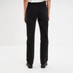 Jeans droit 5 poches coton denim noir femme