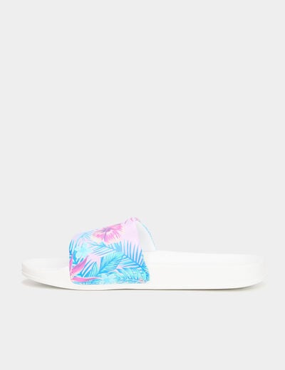 Mules de plage multicolore femme