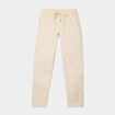 Pantalon chino regular taille &eacute;lastiqu&eacute;e beige homme