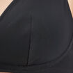 Soutien-gorge triangle microfibre noir femme