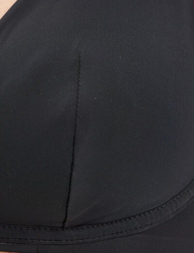 Soutien-gorge triangle microfibre noir femme