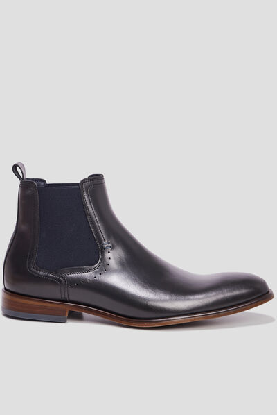 Bottines chelsea Beavy en cuir noir homme