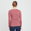 T-shirt manches longues rose cerise femme