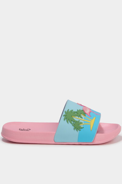 Claquettes de plage multicolore fille